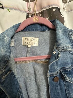 RISEN by Walker Rose Denim Jacket EUC